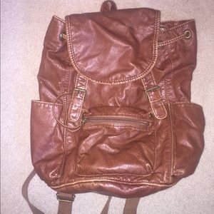 Mossimo Brown leather backpack